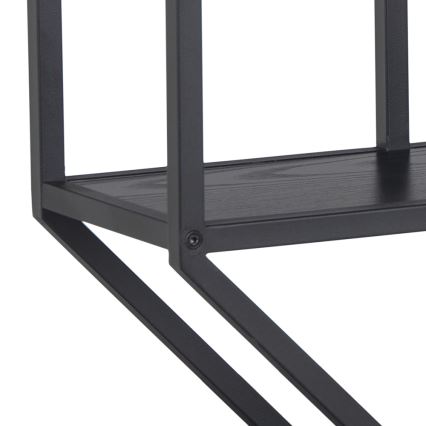 Étagère murale SARON 77x77 cm noire