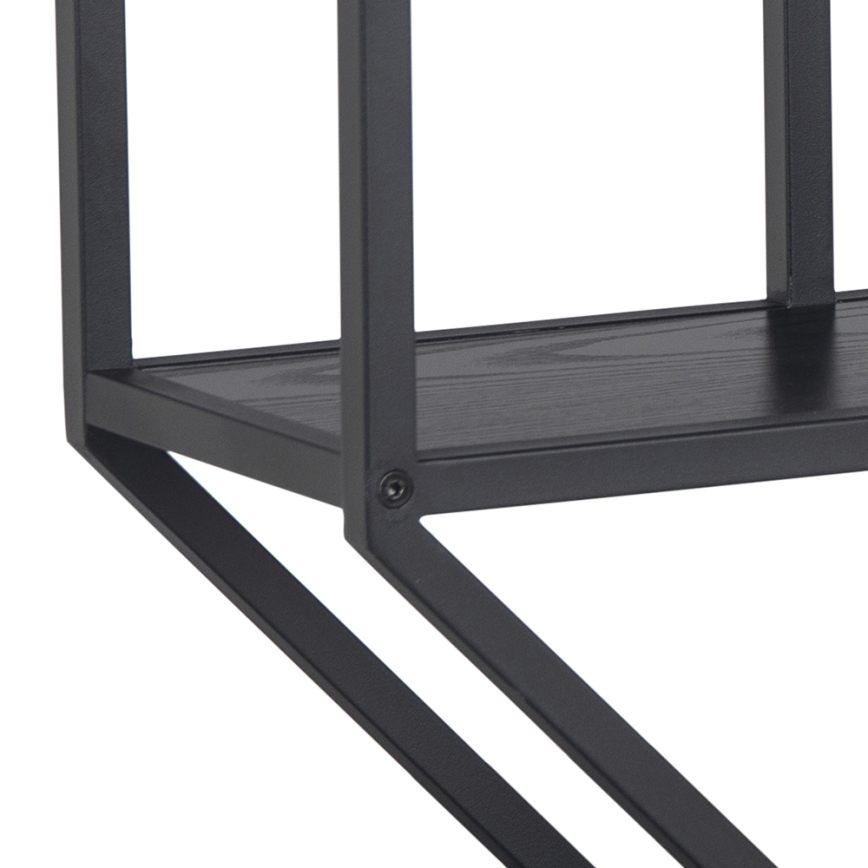 Étagère murale SARON 77x77 cm noire