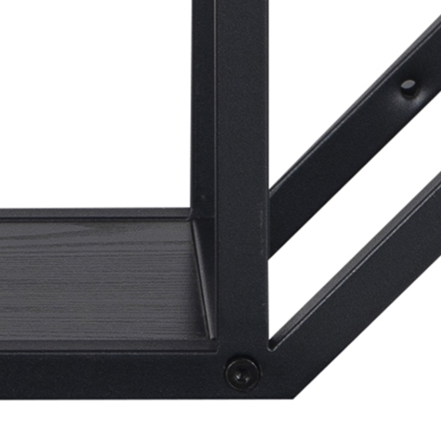 Étagère murale SARON 77x77 cm noire