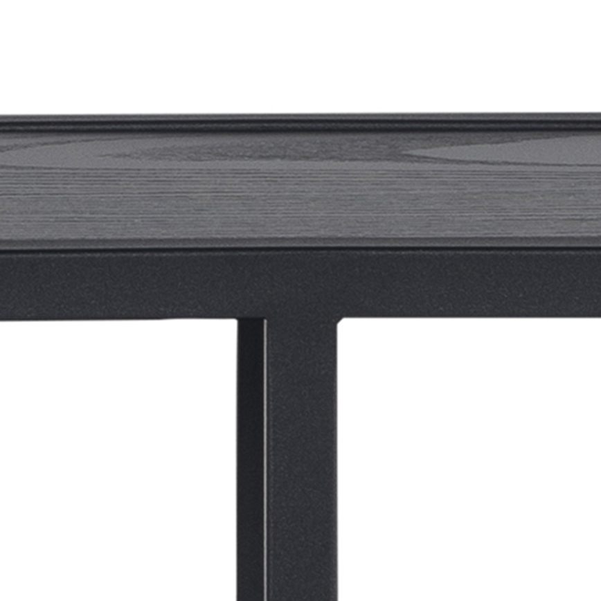 Étagère murale SARON 77x77 cm noire
