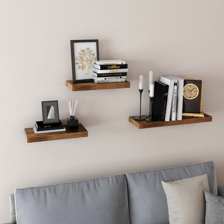 Étagère murale SHELFY marron