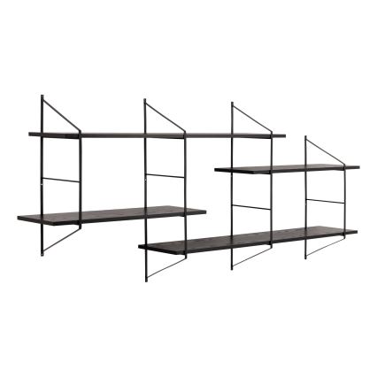 Étagère murale TOCO 191x79 cm noire