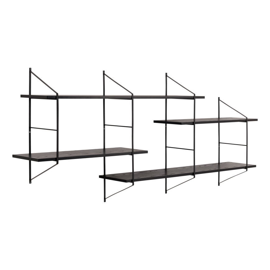 Étagère murale TOCO 191x79 cm noire