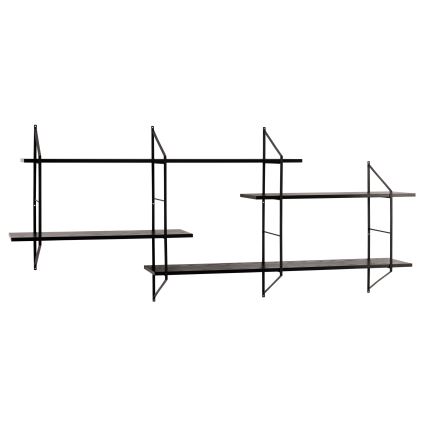 Étagère murale TOCO 191x79 cm noire