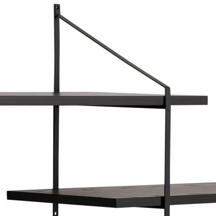 Étagère murale TOCO 191x79 cm noire