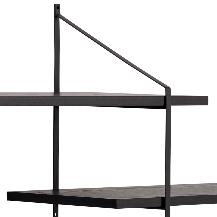 Étagère murale TOCO 191x79 cm noire