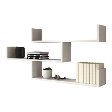 Étagère murale TRIO 119x55x18 cm blanche