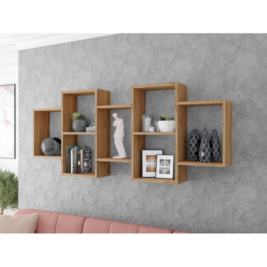 Étagère murale TRIO 65x161 cm chêne Wotan