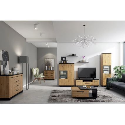 Étagère murale VERRU 3,2x68 cm noir