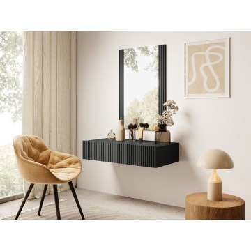 Étagère murale + wall miroir WITH noir