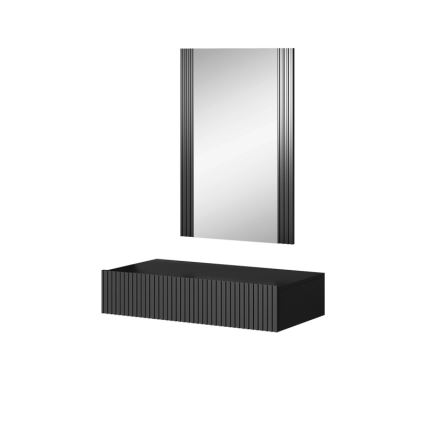 Étagère murale + wall miroir WITH noir