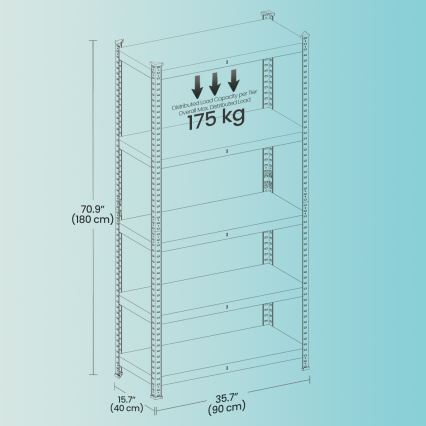 Étagère ORDIFY noire