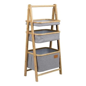 Étagère pliante avec paniers 45 x 99 x 35 cm