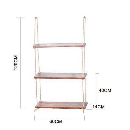 Étagère suspendue 120x60 cm épicéa