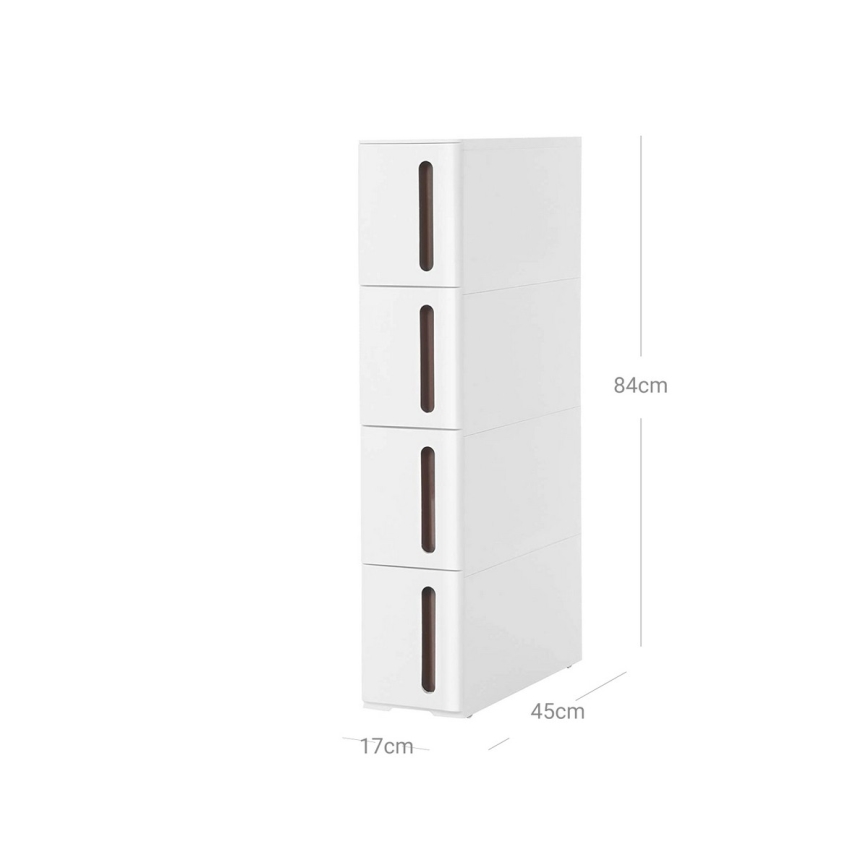 Étagère universelle pour cuisine MARGE blanche/marron