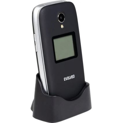 Evolveo - EasyPhone FS téléphone portable à clapet pour seniors 2,8 noir