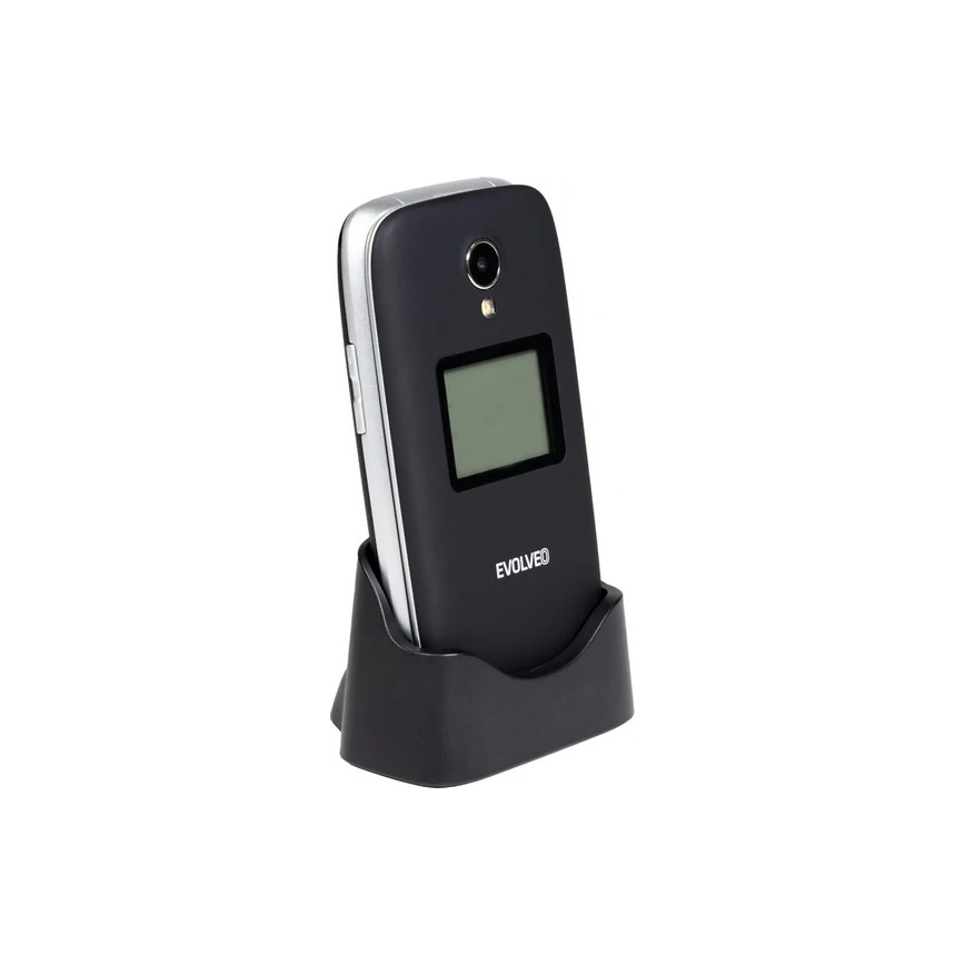 Evolveo - EasyPhone FS téléphone portable à clapet pour seniors 2,8 noir