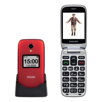 Evolveo - EasyPhone FS téléphone portable à clapet pour seniors 2.8