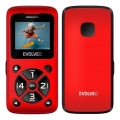 Evolveo - EasyPhone ID téléphone mobile pour seniors rouge