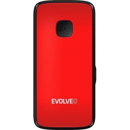 Evolveo - EasyPhone ID, téléphone mobile pour seniors, rouge