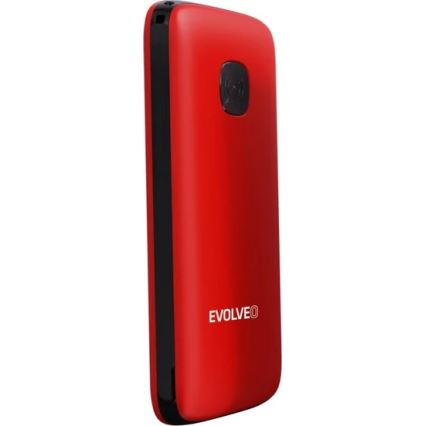 Evolveo - EasyPhone ID, téléphone mobile pour seniors, rouge
