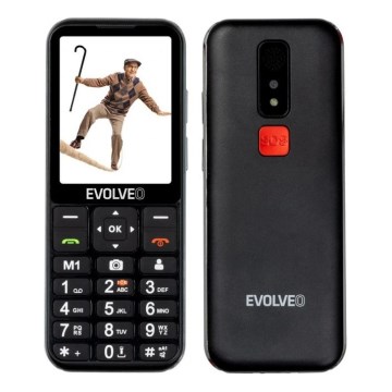Evolveo - EasyPhone LT 4G, téléphone portable pour seniors, noir