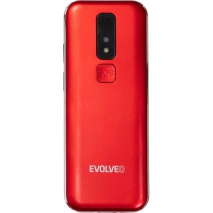 Evolveo - EasyPhone LT 4G téléphone portable pour seniors rouge