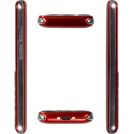 Evolveo - EasyPhone LT 4G téléphone portable pour seniors rouge