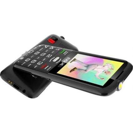 Evolveo - EasyPhone XO, téléphone mobile pour seniors, noir
