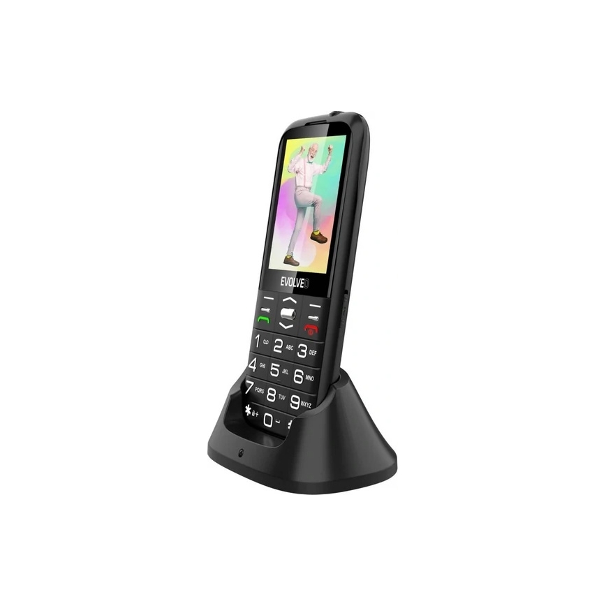Evolveo - EasyPhone XO téléphone portable noir pour seniors