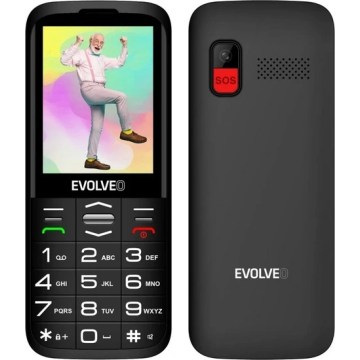 Evolveo - EasyPhone XO, téléphone portable pour seniors, noir