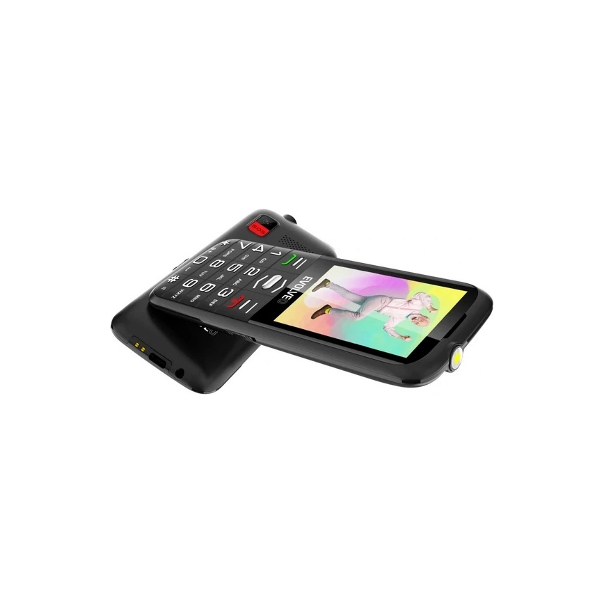 Evolveo - EasyPhone XO, téléphone portable pour seniors, noir
