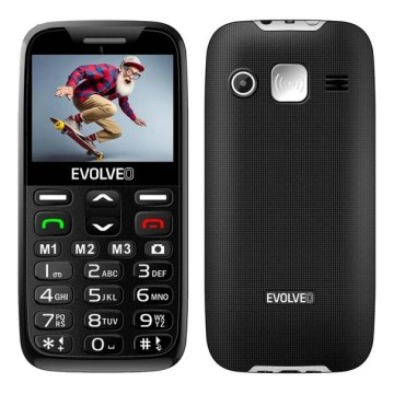 Evolveo - EasyPhone XR, téléphone mobile 4G pour seniors, noir