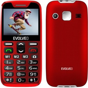 Evolveo - EasyPhone XR, téléphone mobile 4G pour seniors, rouge