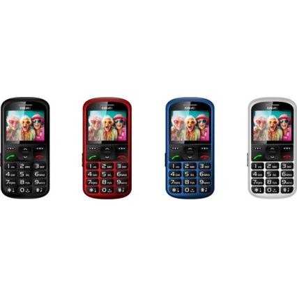 Evolveo - EasyPhone XS, téléphone mobile pour seniors, rouge