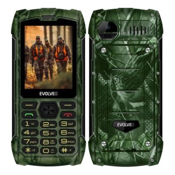 Evolveo - StrongPhone H1, téléphone étanche Double SIM, camouflage de chasse