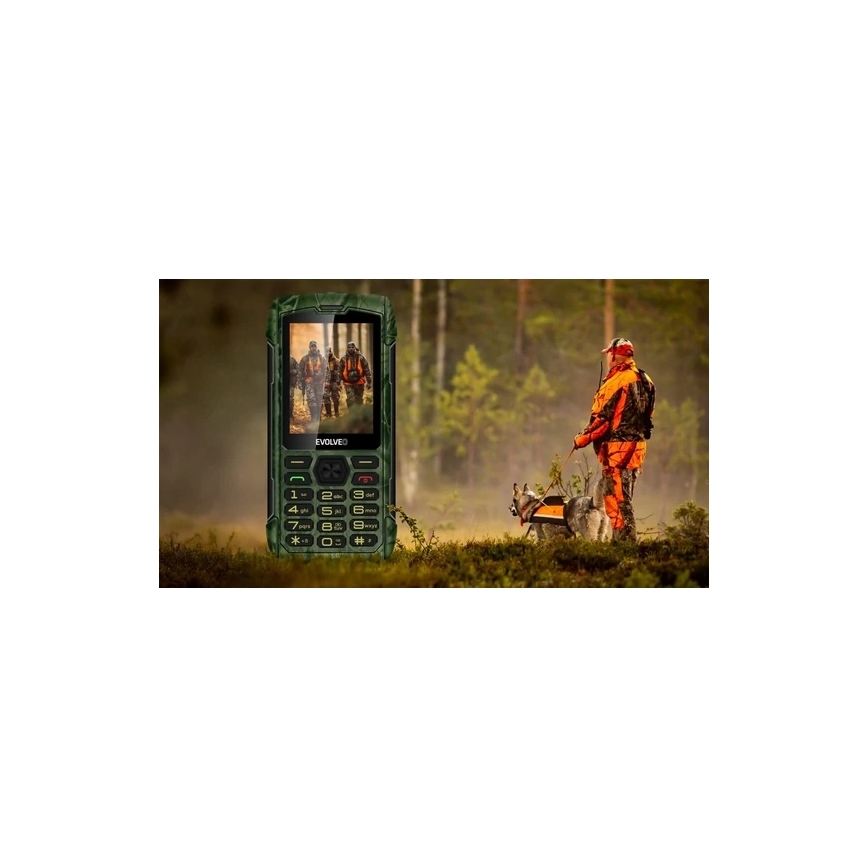 Evolveo - StrongPhone H1 téléphone étanche double SIM camouflage de chasse
