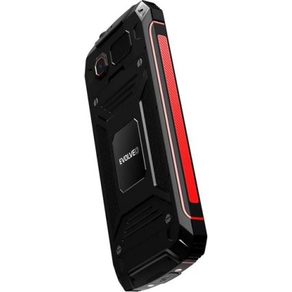 Evolveo - StrongPhone W4, téléphone étanche à double SIM, noir et rouge