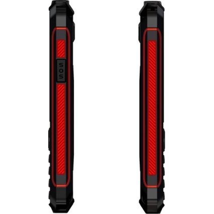 Evolveo - StrongPhone W4, téléphone étanche à double SIM, noir et rouge