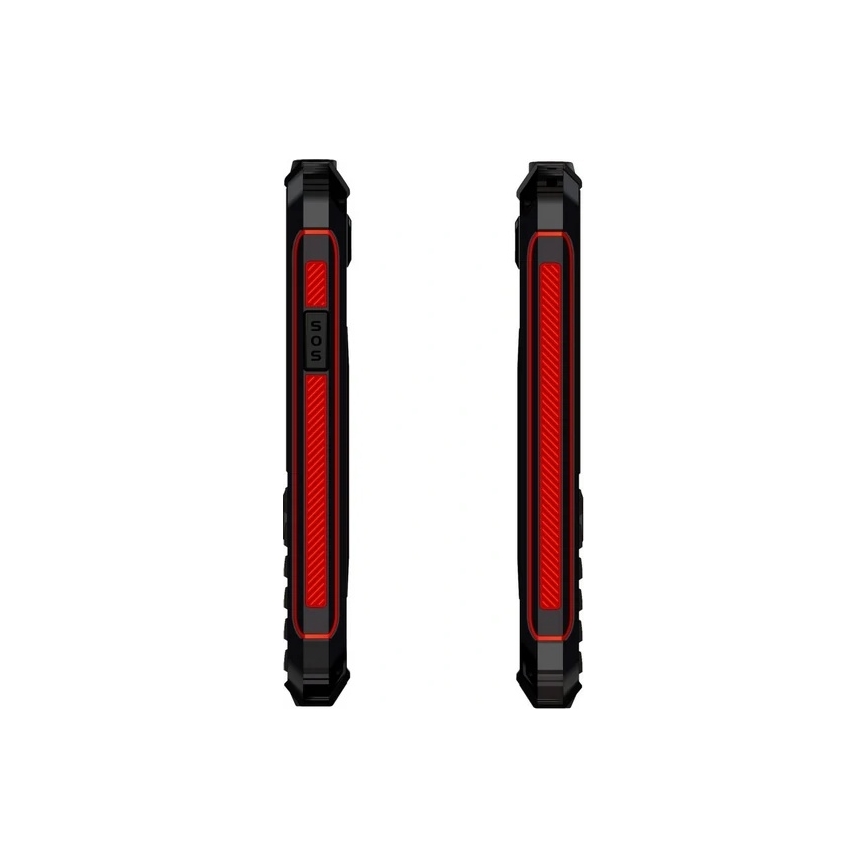 Evolveo - StrongPhone W4, téléphone étanche à double SIM, noir et rouge