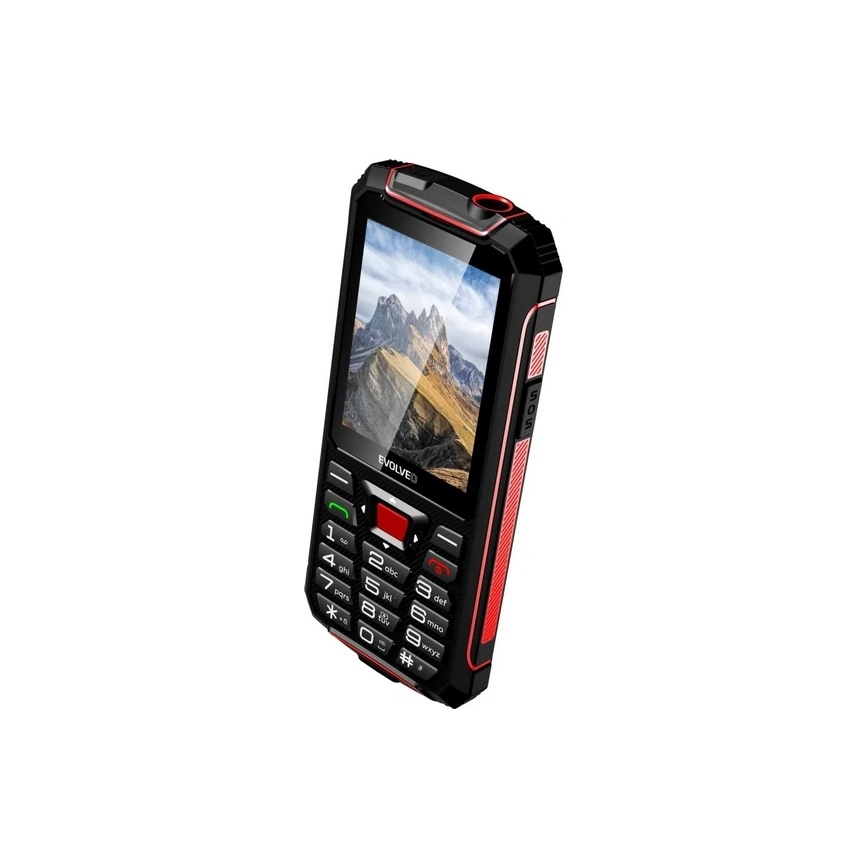 Evolveo - StrongPhone W4 téléphone étanche Double SIM noir/rouge