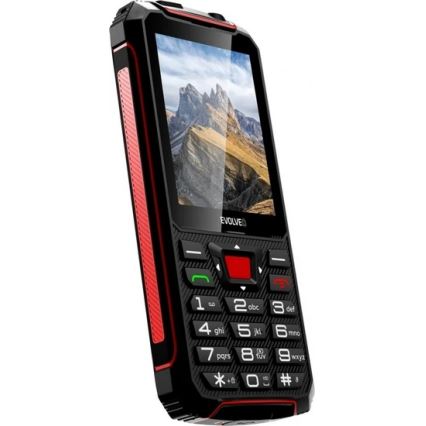 Evolveo - StrongPhone W4 téléphone étanche Double SIM noir/rouge