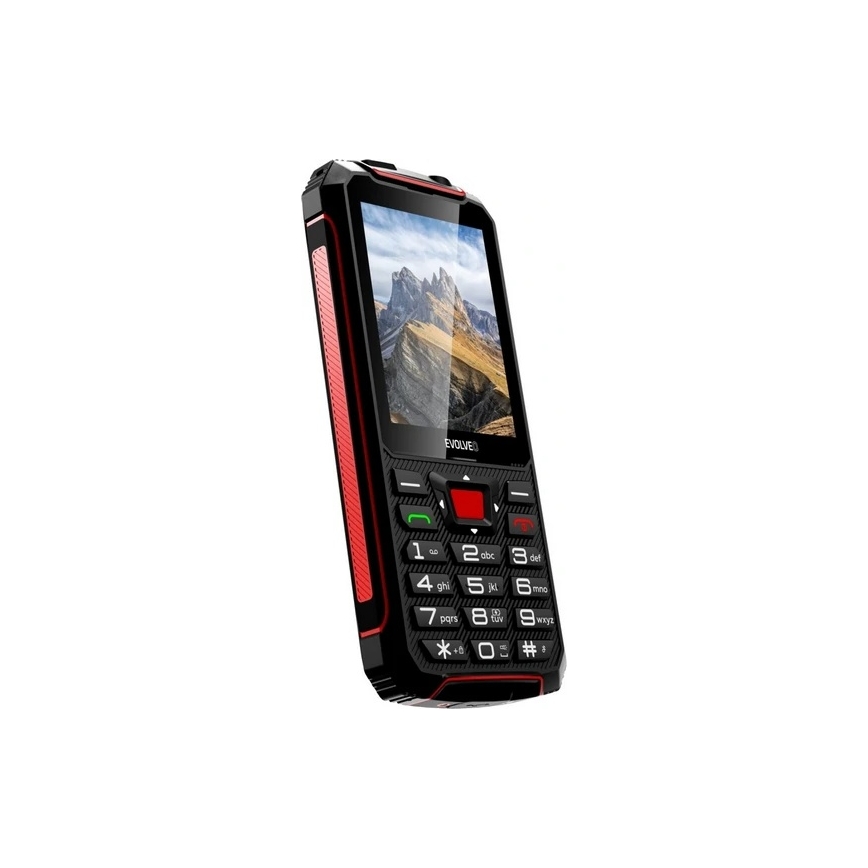 Evolveo - StrongPhone W4 téléphone étanche Double SIM noir/rouge