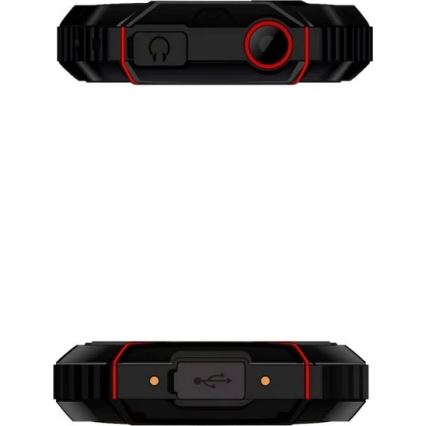 Evolveo - StrongPhone W4 téléphone étanche Double SIM noir/rouge