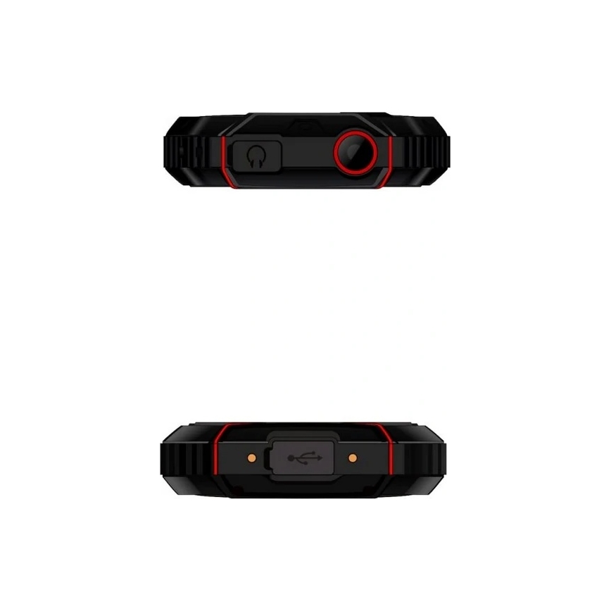 Evolveo - StrongPhone W4 téléphone étanche Double SIM noir/rouge