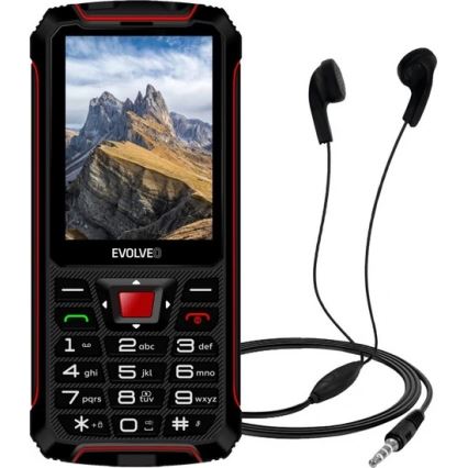 Evolveo - StrongPhone W4 téléphone étanche Double SIM noir/rouge