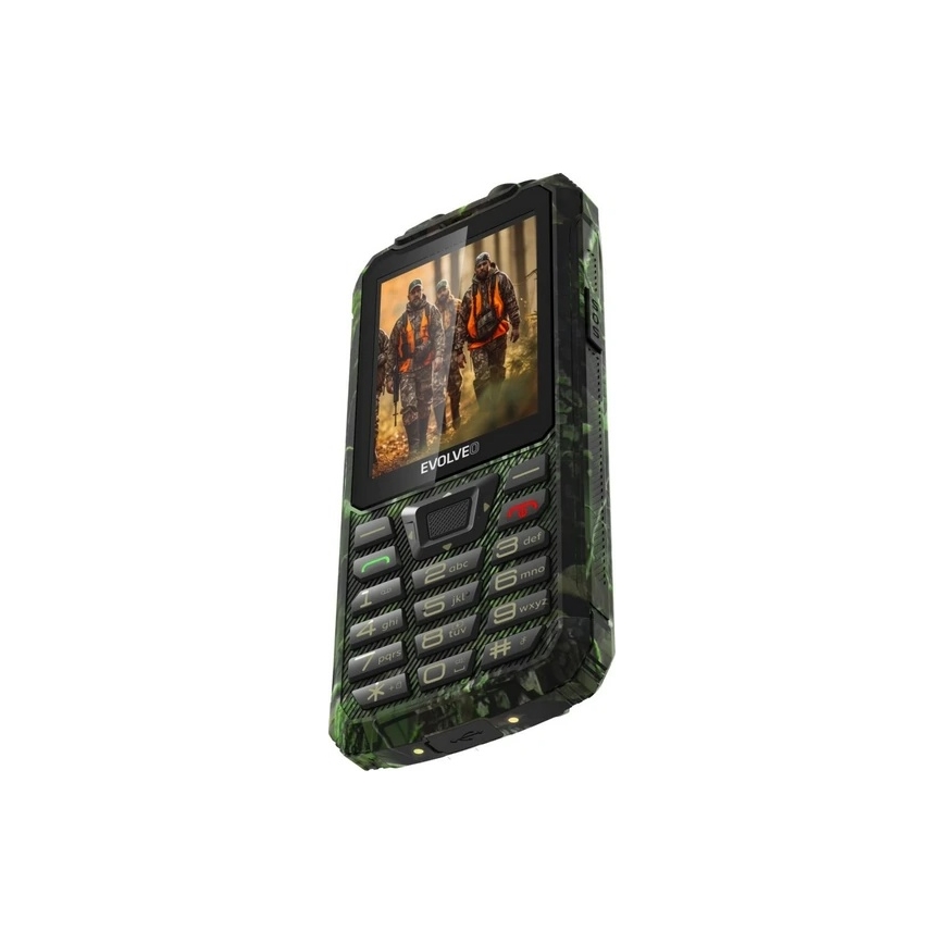 Evolveo - StrongPhone Z6 téléphone étanche Double SIM en camouflage de chasse