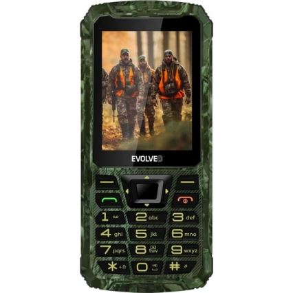 Evolveo - StrongPhone Z6, téléphone étanche double SIM, motif camouflage de chasse