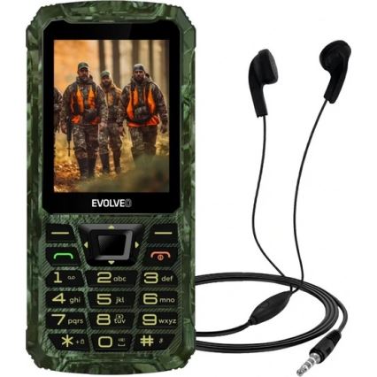 Evolveo - StrongPhone Z6, téléphone étanche double SIM, motif camouflage de chasse