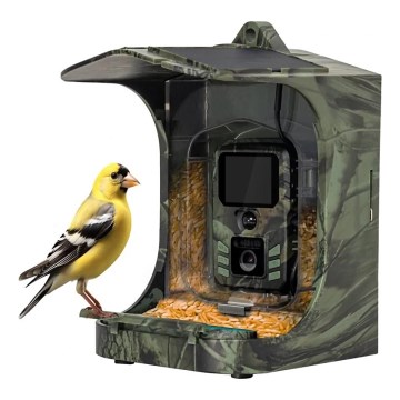 Evolveo - StrongVision BirdFeeder - Mangeoire intelligente pour oiseaux dotée d'une caméra et de panneaux solaires